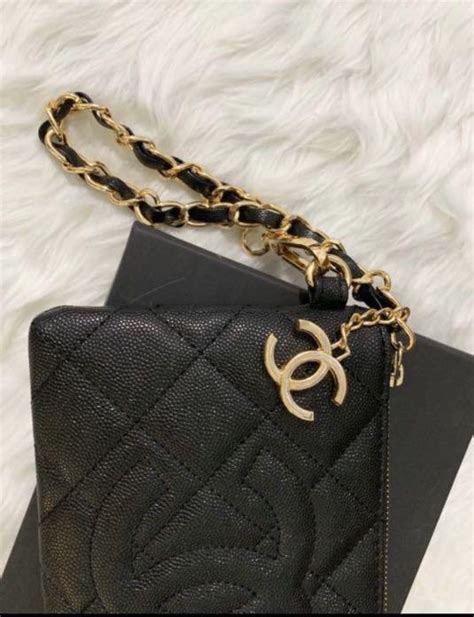 chanel wristlet for sale|Chanel wristlet vip gift.